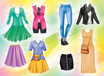 Книжка Одень куклу "Модница" ОВ-058