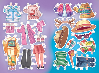 Книжка Одень куклу "Чиби модники" ОВ-063