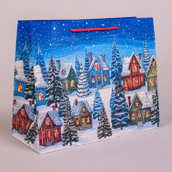 Набор подарочных пакетов к Новому Году "Ассорти. Матовый микс" Ч55076