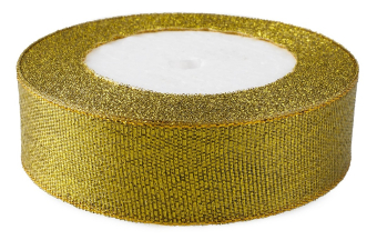 лента в бобине парча "Мерцающий блеск. Золото. Металлик" LJC250
