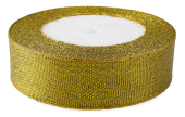 лента в бобине парча "Мерцающий блеск. Золото. Металлик" LJC250