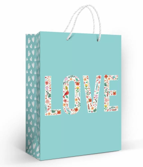 Бумажные подарочные пакеты "Love" 1.0000181