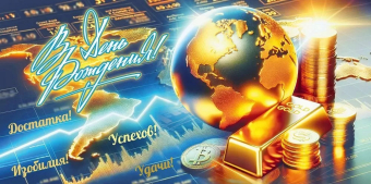 Конверт для денег "В День Рождения! Достатка! Успехов" 5.0001799