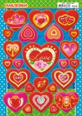Наклейки с глиттером "Сердечки" НБСЕ-025 Наклейки с глиттером "Сердечки" НБСЕ-025