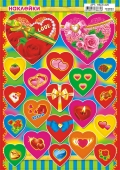 Наклейки с глиттером "Сердечки" НБСЕ-029 Наклейки с глиттером "Сердечки" НБСЕ-029