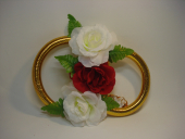 Кольца на радиатор с цветами (Белый-Красный) Кл02-01-0306 Кольца на радиатор с цветами (Белый-Красный) Кл02-01-0306