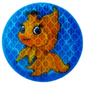 Светоотражатель значок "Золотая рыбка" Светоотражатель значок "Золотая рыбка"