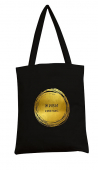 Сумка-шоппер "Живи сейчас" 35х42см (хлопок) цвет черный 0432.044 Сумка-шоппер "Живи сейчас" 35х42см (хлопок) цвет черный 0432.044