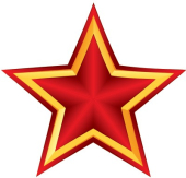 Фигурка вырубная "Патриотическая звёздочка" М-15094 Фигурка вырубная "Патриотическая звёздочка" М-15094