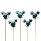 Пики для канапе или топперы "Мышки. Голубой. Металлик" 6232389 Пики для канапе или топперы "Мышки. Голубой. Металлик" 6232389