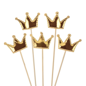 Топпер (пика) "Короны. Золото. Металлик" 6231180-new Топпер (пика) "Короны. Золото. Металлик" 6231180-new