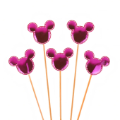 Топпер (пика) "Мышки. Фуксия. Металлик" 6232388 Топпер (пика) "Мышки. Фуксия. Металлик" 6232388