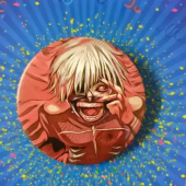 Значок "Аниме. Токийский гуль №6" Z030 Значок "Аниме. Токийский гуль №6" Z030