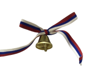 Колокольчик с бантом триколор РФ ZVM0000006 Колокольчик с бантом триколор РФ ZVM0000006
