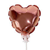 Топпер шар Самодув "Сердце Rose Gold" арт.4690296067328 Топпер шар Самодув "Сердце Rose Gold" арт.4690296067328