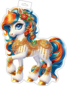 Вырубной плакат с символом года "Лошадь" 0-35-5052 Вырубной плакат с символом года "Лошадь" 0-35-5052