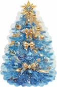 Плакат фигурный "Новогодняя ёлка" 5.0001616 Плакат фигурный "Новогодняя ёлка" 5.0001616