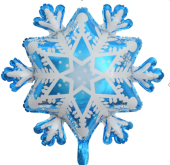 Фольгированный шар "Снежинка" Ч54344 Фольгированный шар "Снежинка" Ч54344